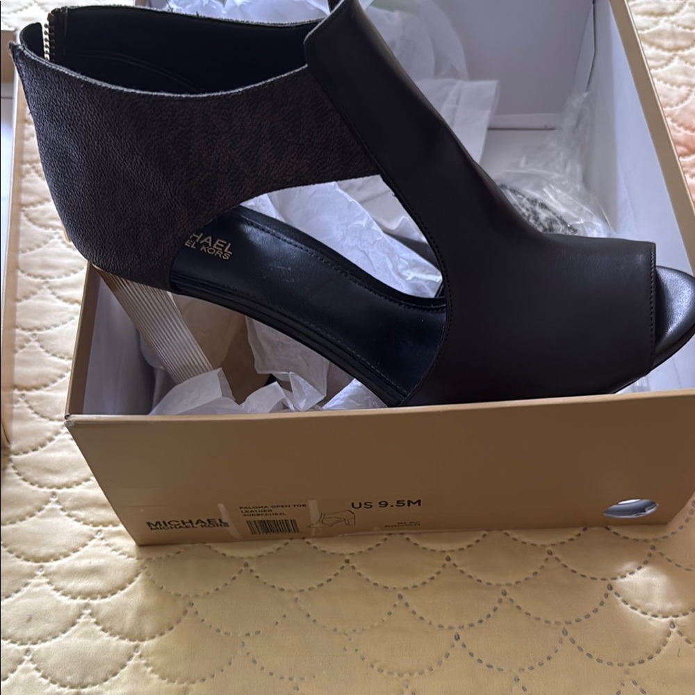Michael Kors Black Wedge Heels